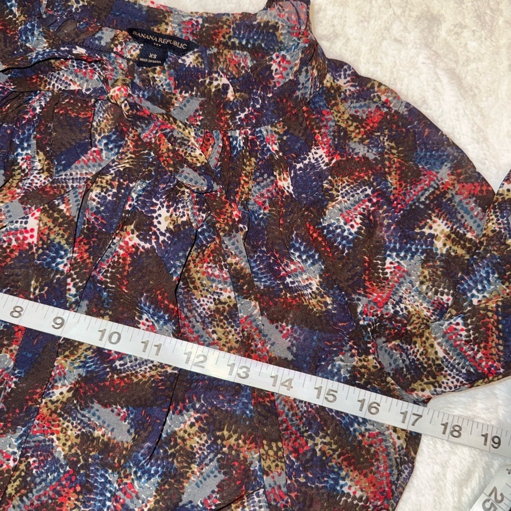 3 x 20$ Banana Republic Colorful Women's Blouse Size XS - Picture 4 of 7